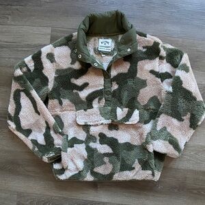 Billabong Camouflage Fleece Hoodie kangaroo pocket